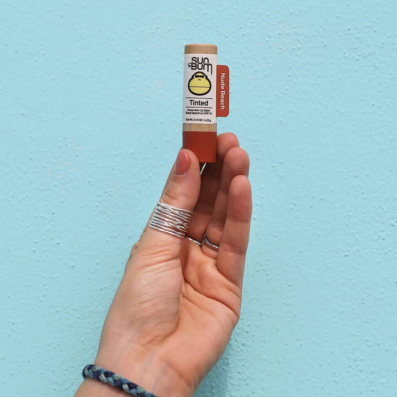 Sun Bum SPF 15 Tinted Lip Balm Nude Beach - Hawaii Act 104 Compliant (Octinoxate & Oxybenzone) - Made Without Parabens - Broad Spectrum UVA/UVB Lip Protection - 0.15 oz Stick - Image 4
