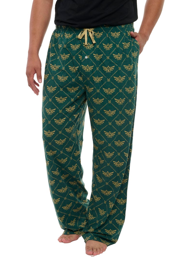 Nintendo Mens Lounge Pants Legend of Zelda Pajama Bottoms (Zelda Green, Medium) - Image 1