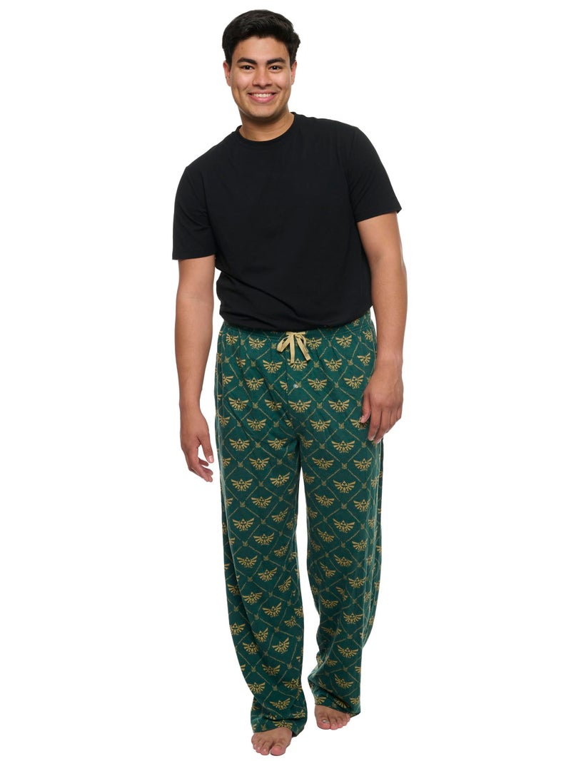 Nintendo Mens Lounge Pants Legend of Zelda Pajama Bottoms (Zelda Green, Medium) - Image 4