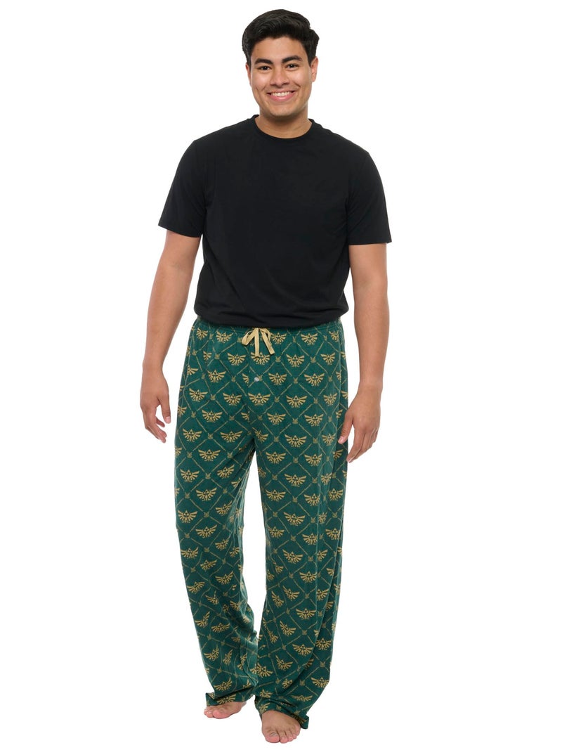 Nintendo Mens Lounge Pants Legend of Zelda Pajama Bottoms (Zelda Green, Medium) - Image 3