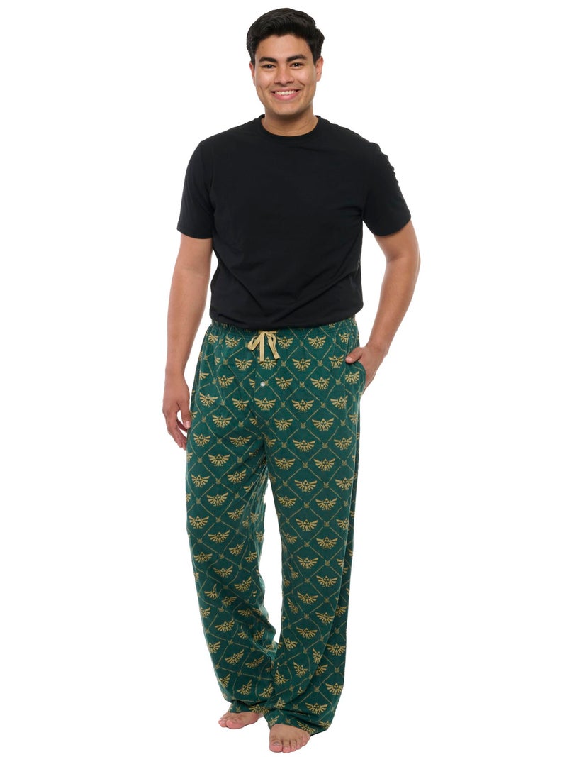 Nintendo Mens Lounge Pants Legend of Zelda Pajama Bottoms (Zelda Green, Medium) - Image 5