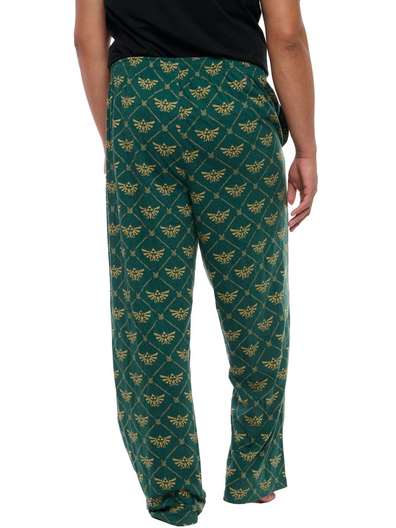 Nintendo Mens Lounge Pants Legend of Zelda Pajama Bottoms (Zelda Green, Medium) - Image 2