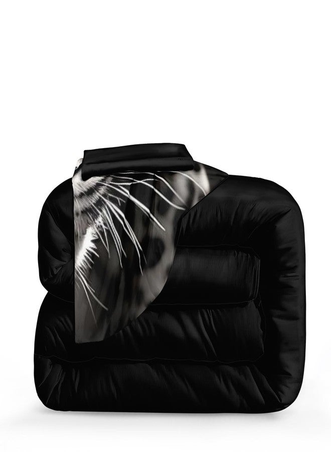 Bedorm Wild Animal Comforter Set Leopard African Bedding Set Black and White Cheetah Leopard Printed Bedding Safari Animal Tropical Queen Comforter Set for All Season - Image 4