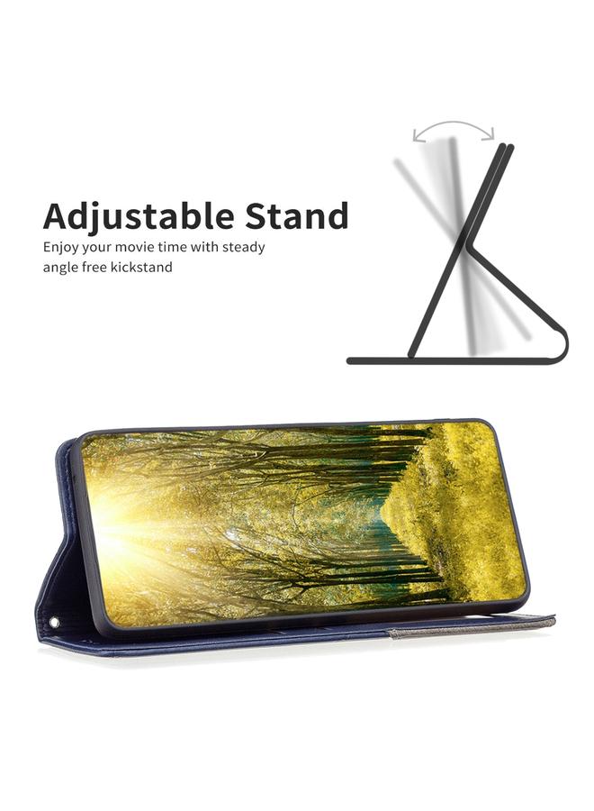 اس-توب جراب لهاتف Samsung Galaxy A55 جراب هاتف جلدي مغناطيسي بنقشة المعين - Image 5