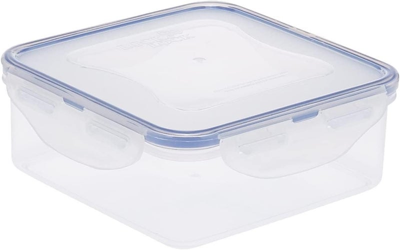 LocknLock LOCK & LOCK Easy Essentials Food Storage lids/Airtight containers, BPA Free, Square-29 oz-for Veggies, Clear - Image 2