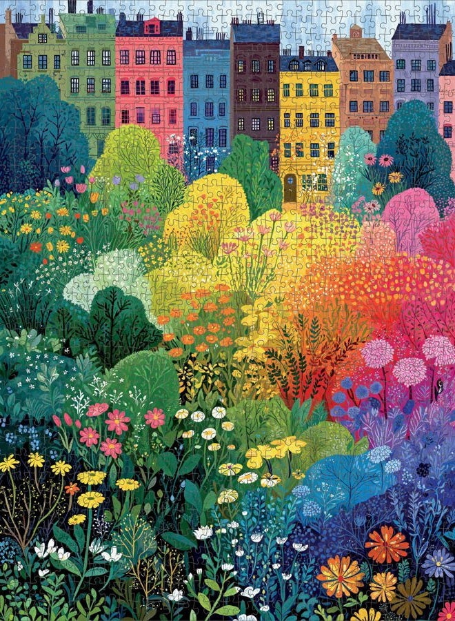 Cross & Glory – Copenhagen in Bloom – 1000 Piece Jigsaw Puzzle for Adults | Vibrant Copenhagen City Garden Puzzle | Colorful Wildflower Artwork | Premium Ribbon-Cut Puzzle with Satin Finish - Image 5