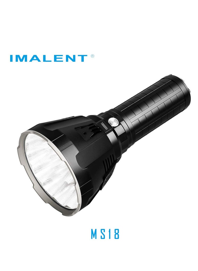 IMALENT MS18 Brightest Flashlight 100,000 Lumens, 18pcs Cree XHP70 2nd LEDs,Long Throw Up to 1350 meters, with OLED Display and Built-in Cooling Tools - pzsku/Z720D495BC8647DDBDED8Z/45/_/1732250713/f00d0c82-ad24-472a-8463-e9554368f94d