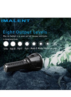 IMALENT IMALENT MS18 Brightest Flashlight 100,000 Lumens, 18pcs Cree XHP70 2nd LEDs,Long Throw Up to 1350 meters, with OLED Display and Built-in Cooling Tools  - Image 5