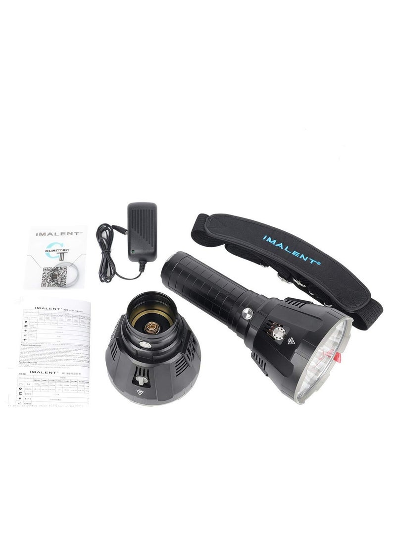 IMALENT - IMALENT MS18 Brightest Flashlight 100,000 Lumens, 18pcs Cree XHP70 2nd LEDs,Long Throw Up to 1350 meters, with OLED Display and Built-in Cooling Tools - Image 1