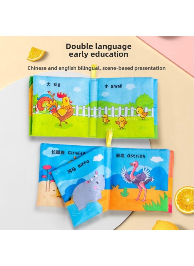 Generic - Baby's Cloth Book Baby's Early Education Can't Tear Rip Bite Toy Three-dimensional Early Education 6 Months Infant's Educational Book-Color:[super Cost-effective Set] 8-piece Set (5 Story Books Included) - Image 1
