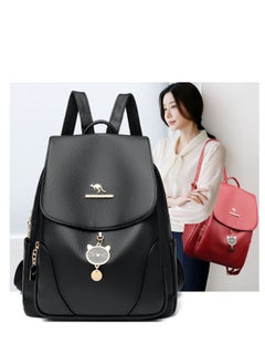 Generic A luxurious small backpack for women, a perfect combination of elegance and functionality and made of high-quality materials. It features a modern design that combines simplicity and distinction and comes with ideal dimensions to fit all your daily needs, with enough space to carry essential items.  - Image 4