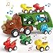 newcrave 5 in 1 Dinosaur Car for Toddlers Toy for 1 2 3 4 5 Year Old Boys Dinosaur Truck for Toddlers Boys Age 13 24 Dino Car Toys with Light  Sound Gift for Christmas Birthday - Image 4