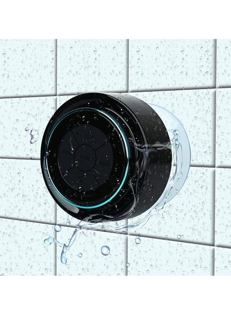 Bluetooth Shower Speakers, Fegishilly Portable Wireless Waterproof Speaker with FM Radio  Suction Cup, Pairs Easily to Your Bluetooth Devices - Phones, Tablets, Computer - Image 1