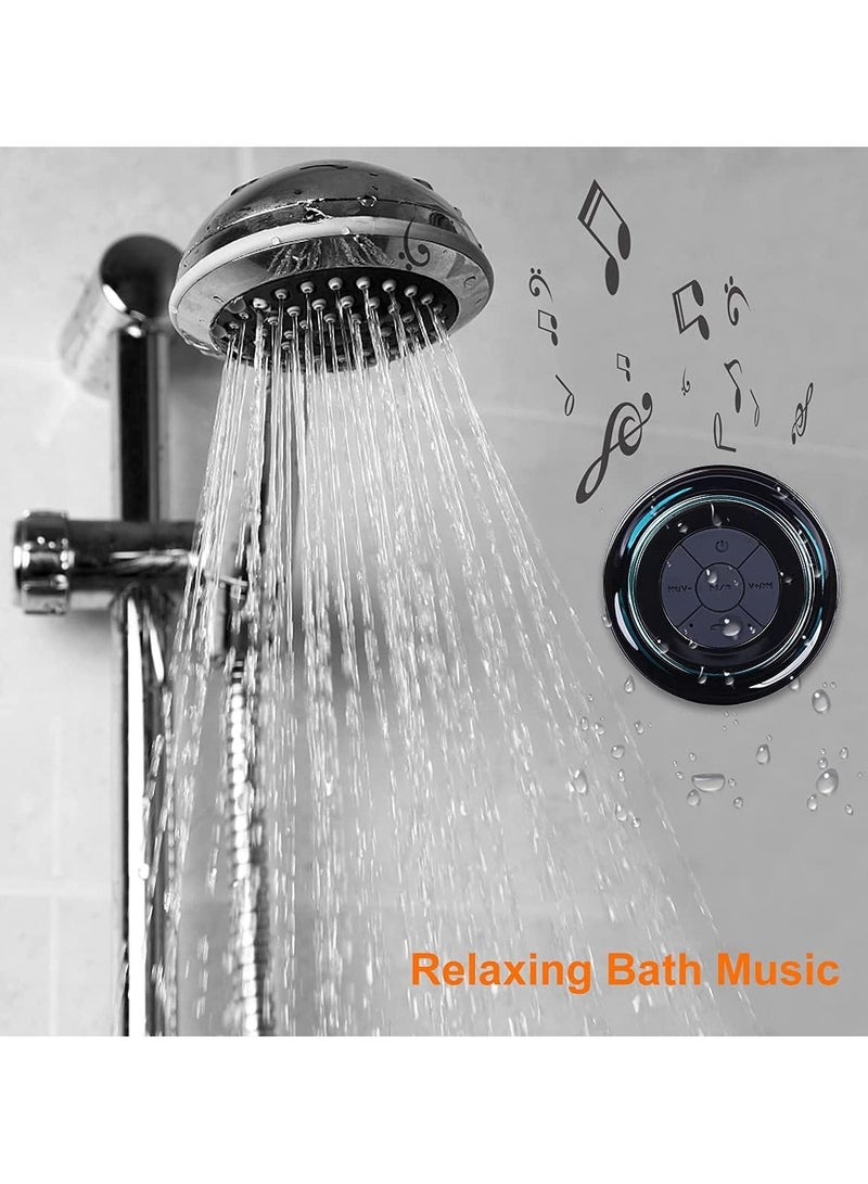 Bluetooth Shower Speakers, Fegishilly Portable Wireless Waterproof Speaker with FM Radio  Suction Cup, Pairs Easily to Your Bluetooth Devices - Phones, Tablets, Computer - Image 3