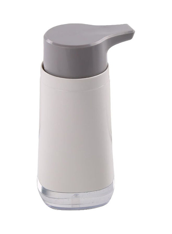 NIBEMINENT Plastic Empty Pump Bottle Container White/Grey - Image 1