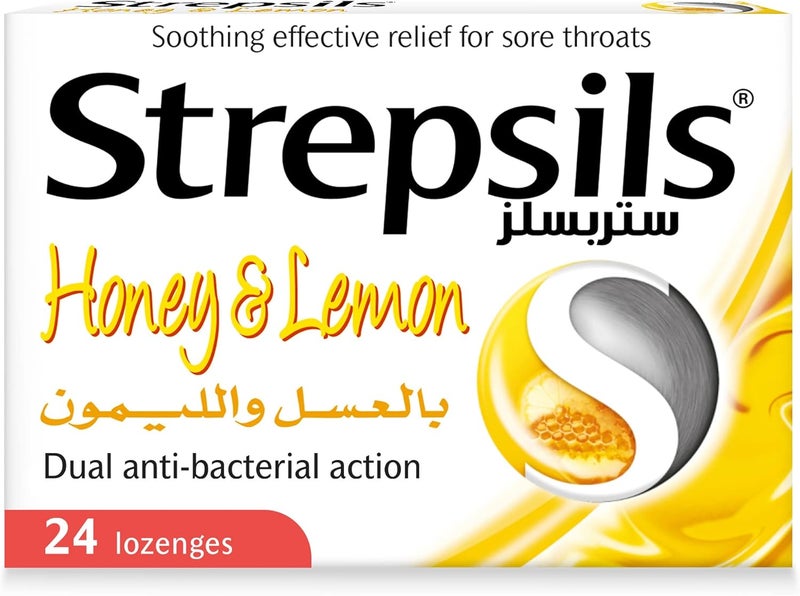 Strepsils أقراص ستربسلز بالنعناع لتخفيف التهاب الحلق - Image 1