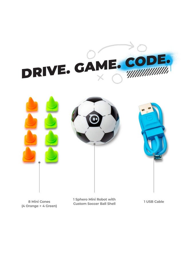 Sphero Sphero Mini Soccer - Coding Robot Ball - Educational Coding and Gaming for Kids and Teens - Bluetooth Connectivity - Interactive and Fun Learning Experience for Ages 8+  - Image 2