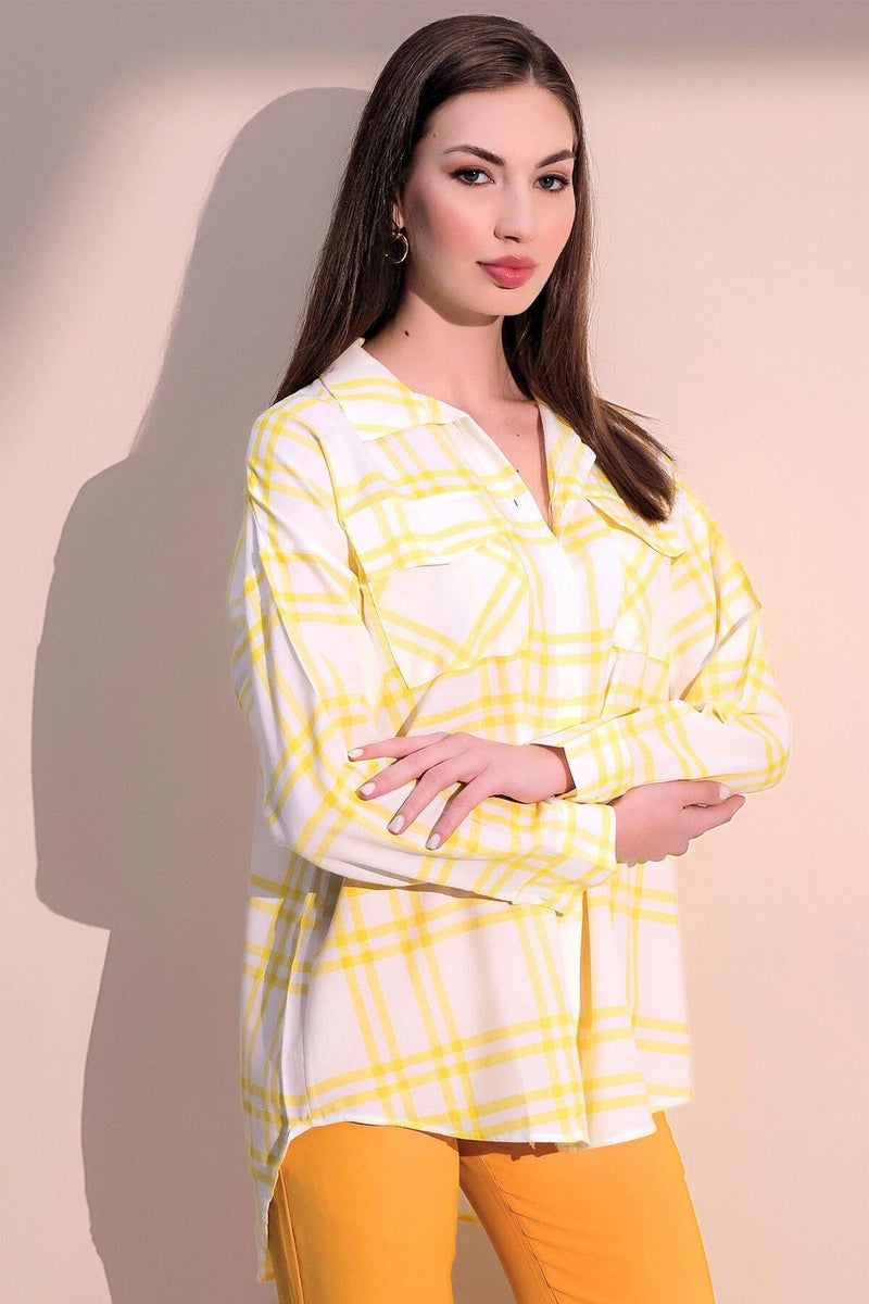 Weshaya قميص نسائي أصفر - Image 4