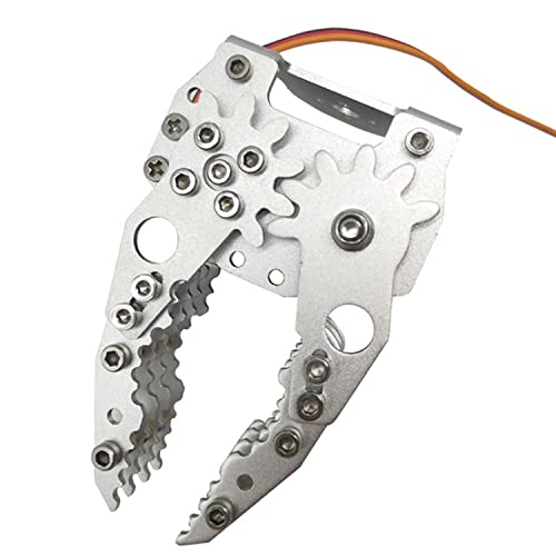 Swaytail Professional Metal Robot ArmGripperMechanical ClawClampClip with High Torque Servo RC Robotic Part Educational DIY for ArduinoRaspberry Pie Science STEAM Maker Platform Silver - Image 1