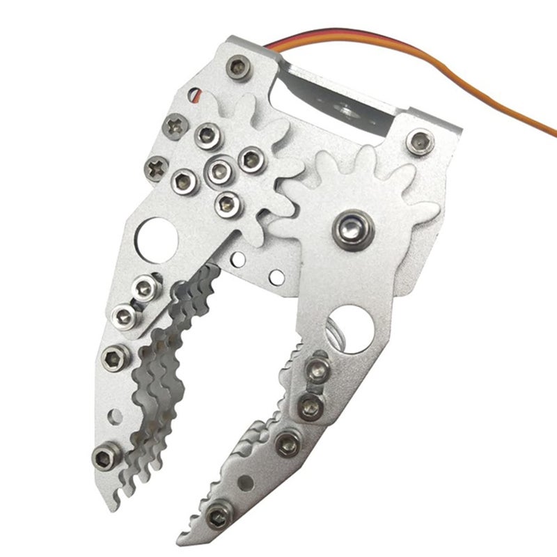 Swaytail Professional Metal Robot ArmGripperMechanical ClawClampClip with High Torque Servo RC Robotic Part Educational DIY for ArduinoRaspberry Pie Science STEAM Maker Platform Silver - Image 2