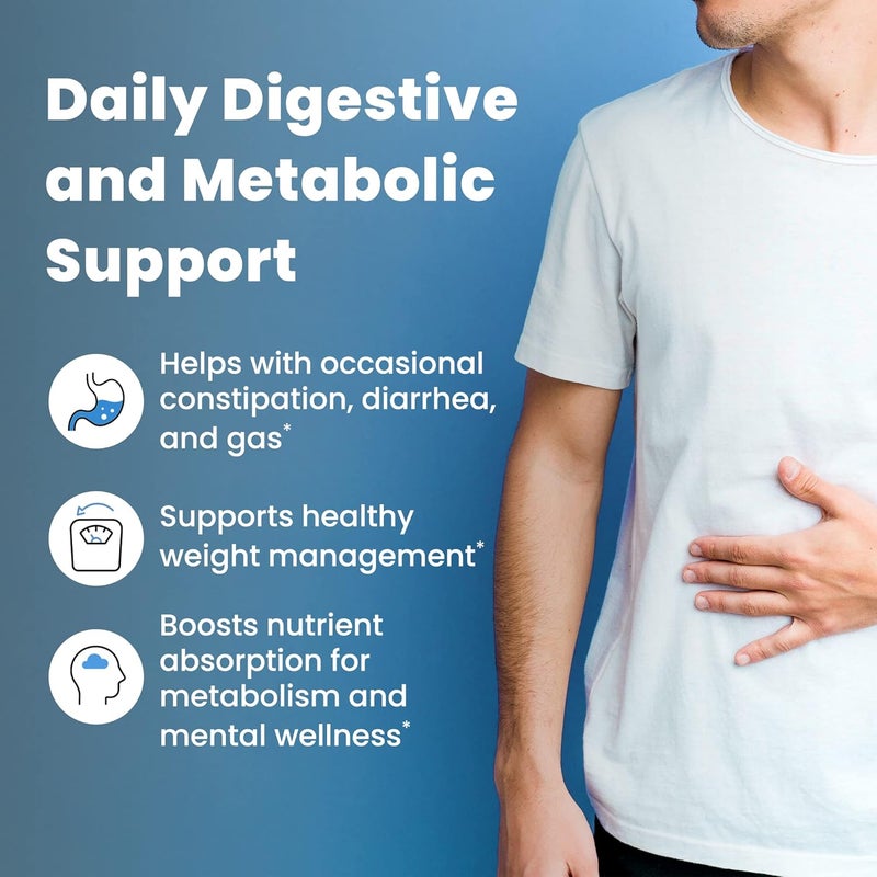 Ombre Metabolic Booster Probiotic  Supports Metabolism Healthy Weight Management  Digestion  Energy  Gut Health Supplement for Women and Men  10 Billion CFU Prebiotic Fiber Vegan 30 Servings - Image 2