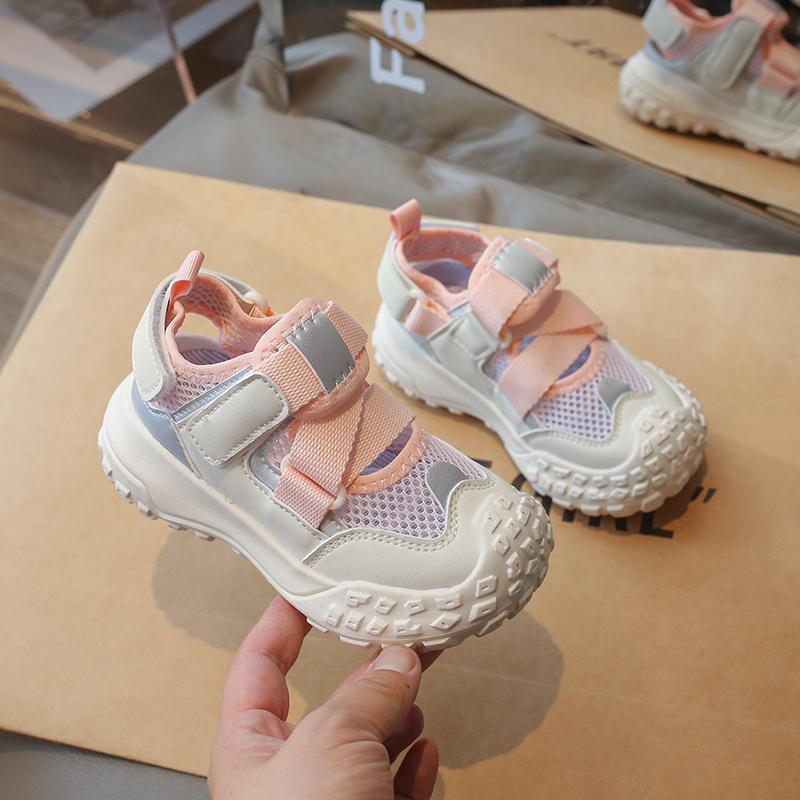 Children'S Closed-Toe Sandals 2025 Non-Slip Velcro Soft Sole Girls' Casual Shoes Boys' Trendy For Older Children - Image 2