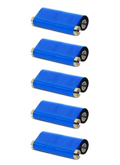Generic Thermal Transfer Wax Ribbon for Barcode Printers 110mm x 74m x 1/2" Core PACK OF 5  - Image 1