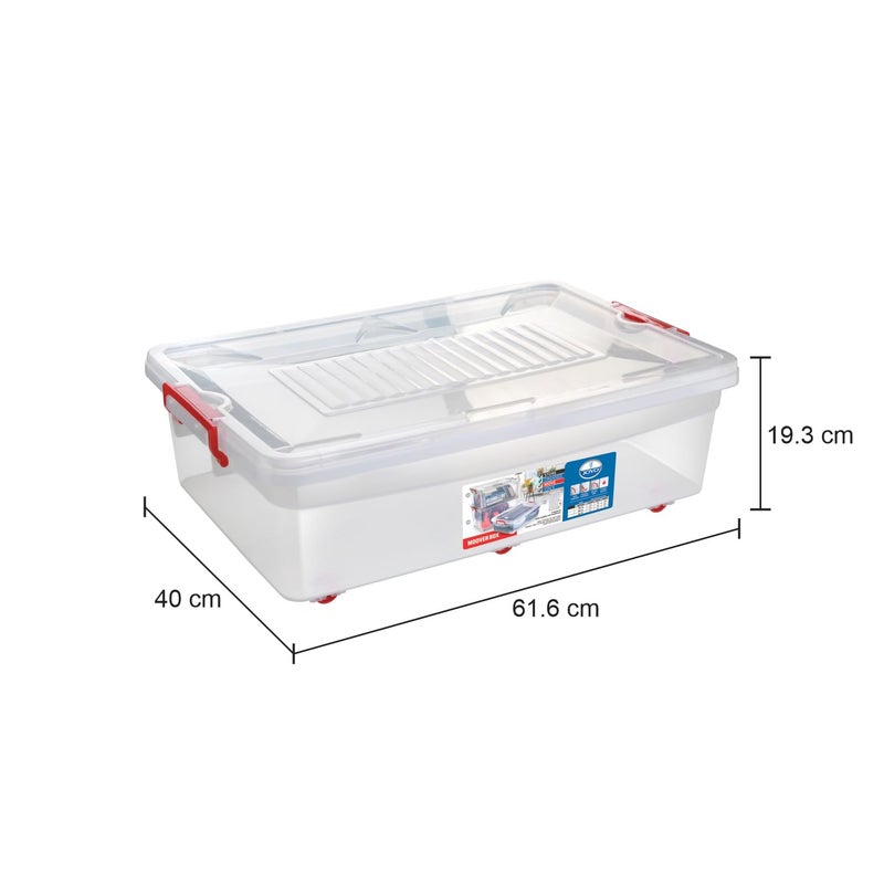 Joyo 30L Plastic Moover Box 612 x 393 x 200 mm White 1 Piece - Image 3