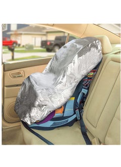Infant Car Seat Sun Shade Cover - Heat Protector for Baby Seats, Keeps Toddler Car Seats Cool, Blocks Sun & Heat, Reflective Covers for Ultimate Comfort.