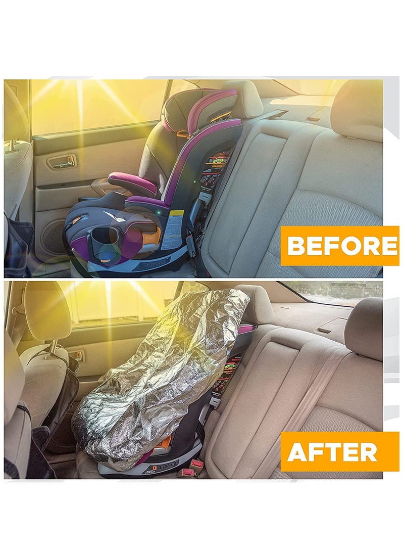 Generic - Infant Car Seat Sun Shade Cover - Heat Protector for Baby Seats, Keeps Toddler Car Seats Cool, Blocks Sun & Heat, Reflective Covers for Ultimate Comfort. - Image 1