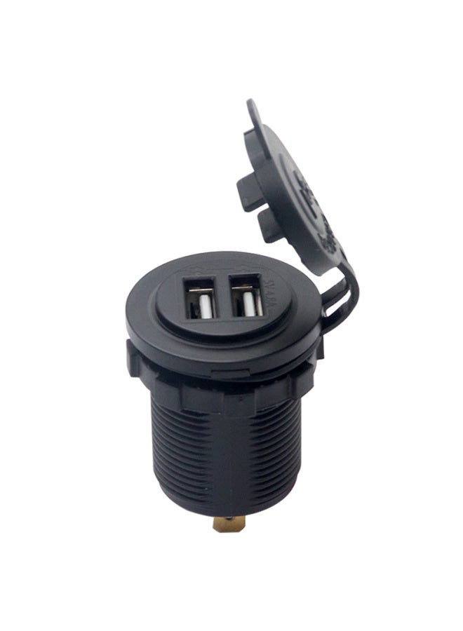 Iztoss Car Modification Usb Car Charger, 4.8a Motorcycle Modification Interface Accessory, 12v/24v Universal Dual-led Car Charger, Blue Model With 60cm Wiring Harness - Image 4