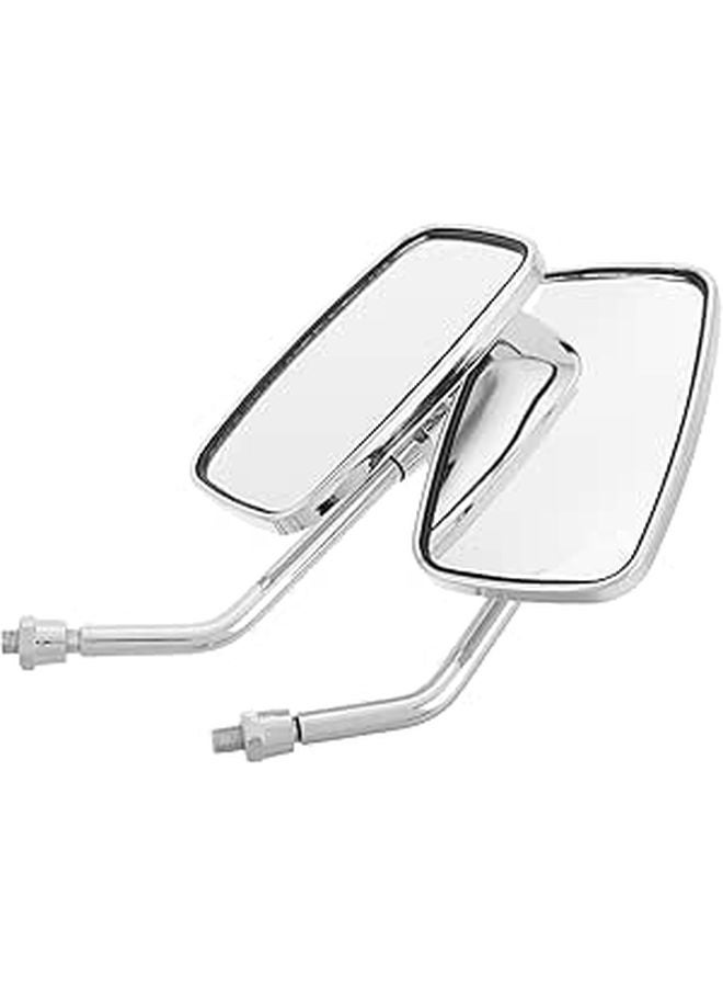 Universal Motorcycle Side Mirrors 1 Pair 7 8 Inch Handlebar Rear View For Cruiser Scooter - Image 1