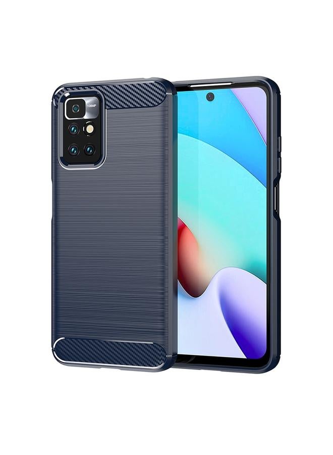 Case For Xiaomi Redmi 10 / 10 Prime Brushed Texture Carbon Fiber TPU Case - Image 1