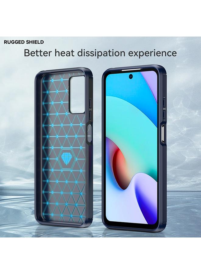 Case For Xiaomi Redmi 10 / 10 Prime Brushed Texture Carbon Fiber TPU Case - Image 2