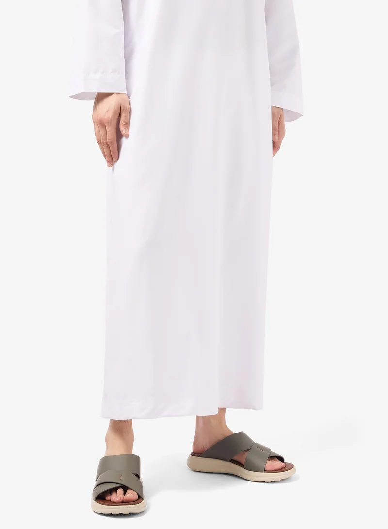 UOMO Cavalier Grey Comfort Leather Arabian Sandals for Men | Best Price UAE