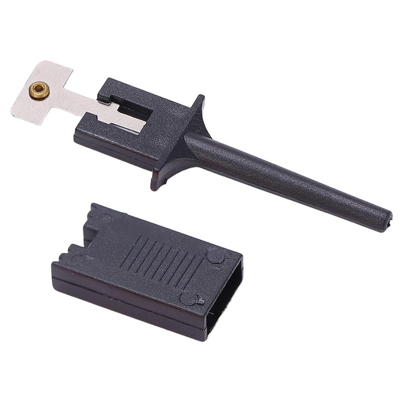 LiebeWH Flat Test Hook Clips Lightweight Electrical Testing Hook Flat Test Clips Probe Grabber for Electrical Testing - Image 3