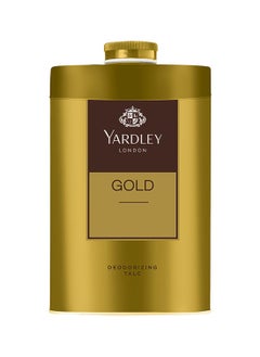 Yardley Yardley London Gold Deodorizing Talc Fresh Woody Scent Masculine Fragrance Body Talc for Men 250g  - Image 1