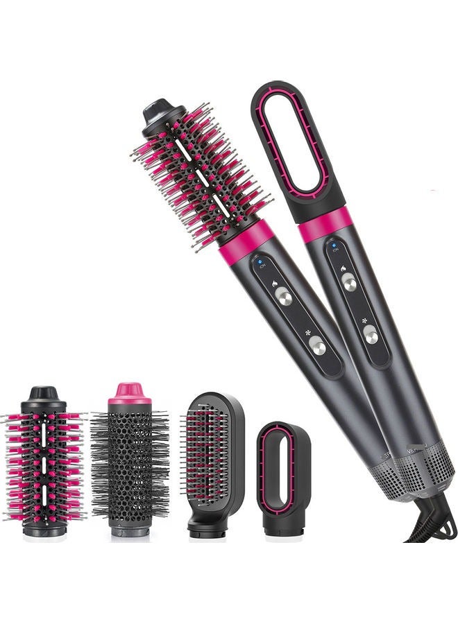 ماركة غير محددة 4-In-1 Hair Dryer And Comb,4-in-1 Hot Air Brush, Hair Brush Dryer, Hot Air Comb for Hair Styler and Frizz Control, One Step Blow Dryer Brush for Straight and Curly Hair, Negative Ionic Hot Air Brush  - Image 2