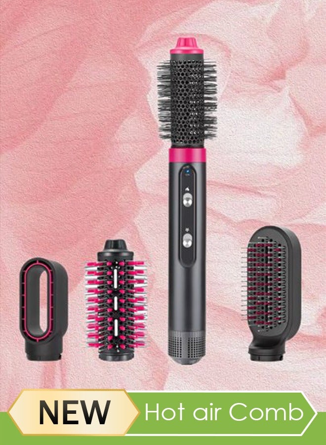 ماركة غير محددة 4-In-1 Hair Dryer And Comb,4-in-1 Hot Air Brush, Hair Brush Dryer, Hot Air Comb for Hair Styler and Frizz Control, One Step Blow Dryer Brush for Straight and Curly Hair, Negative Ionic Hot Air Brush  - Image 1