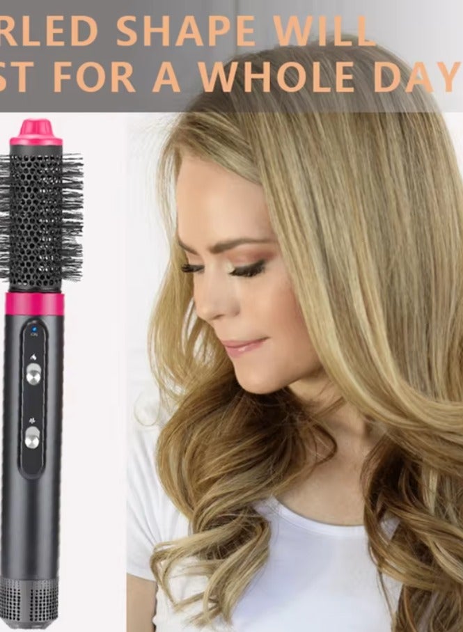 ماركة غير محددة 4-In-1 Hair Dryer And Comb,4-in-1 Hot Air Brush, Hair Brush Dryer, Hot Air Comb for Hair Styler and Frizz Control, One Step Blow Dryer Brush for Straight and Curly Hair, Negative Ionic Hot Air Brush  - Image 5