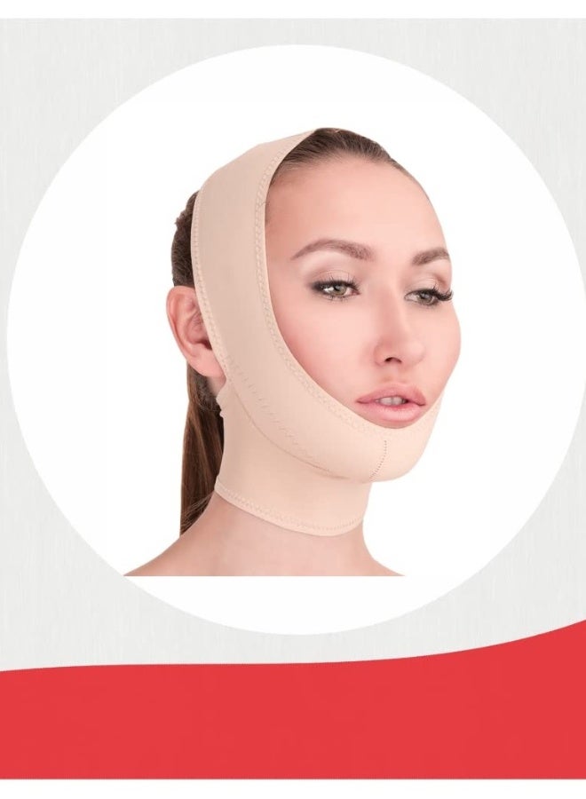 Post Surgical Chin Strap Bandage for Women - Neck and Chin Compression Garment Wrap - Face Slimmer, Jowl Tightening (XL) - Image 2