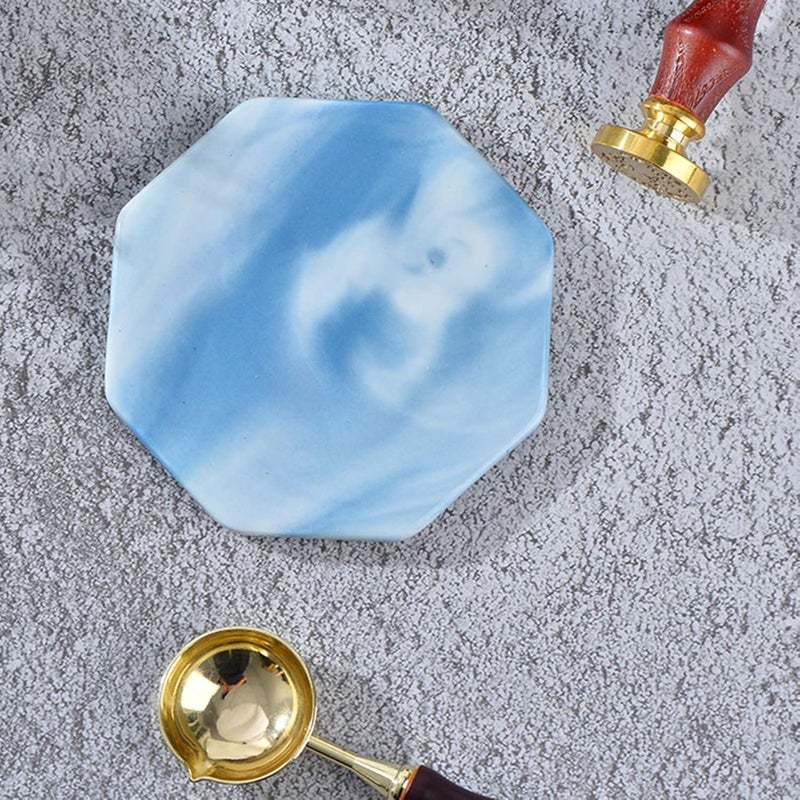 klarako Wax Seal Stamps Demoulding Plate Pad Coasters Mat Stamp Tools for Wax Stamp Beads Wedding Gifts Supplies  Style 2 - Image 2