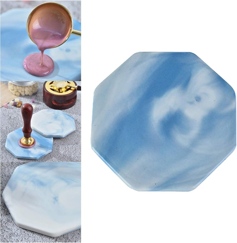 klarako Wax Seal Stamps Demoulding Plate Pad Coasters Mat Stamp Tools for Wax Stamp Beads Wedding Gifts Supplies  Style 2 - Image 5