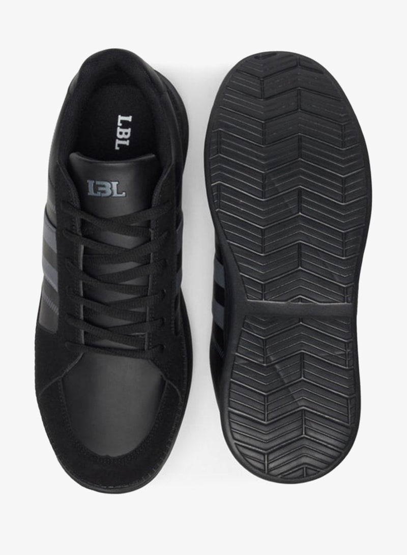 LBL by Shoexpress Men's Stripe Detail Lace-Up Low Ankle Sneakers - Image 4