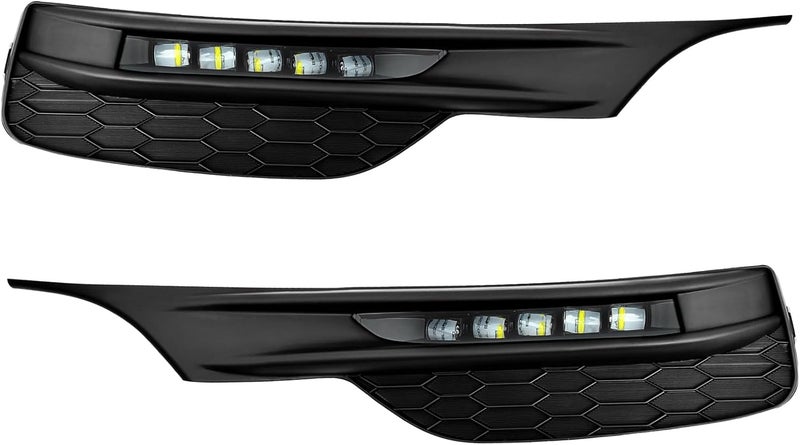 OKSIWA LED Fog Lights for 2016-2017 Honda Accord Sedan 4DR - Front Bumper Fog Lamp Assembly with Switch, Wiring Harness, and Bezel Covers - Image 2