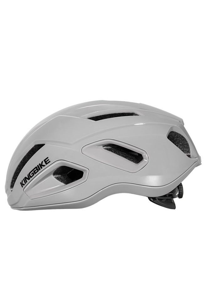 Bright Cement Gray Kingbike New Bicycle Cycling Helmet Adult Men's And Women's One-piece Mountain Road Bike Helmet