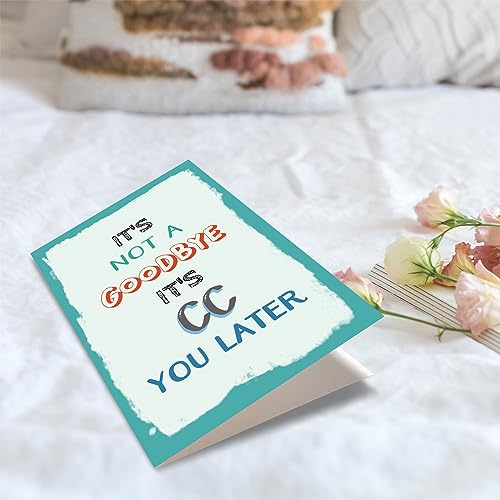 Obbyidk Punny Farewell Card - Hilarious Retirement & Going Away Card for Coworker, Boss, Work Friend and More - Image 5