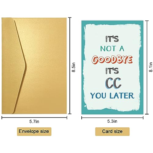 Obbyidk Punny Farewell Card - Hilarious Retirement & Going Away Card for Coworker, Boss, Work Friend and More - Image 2
