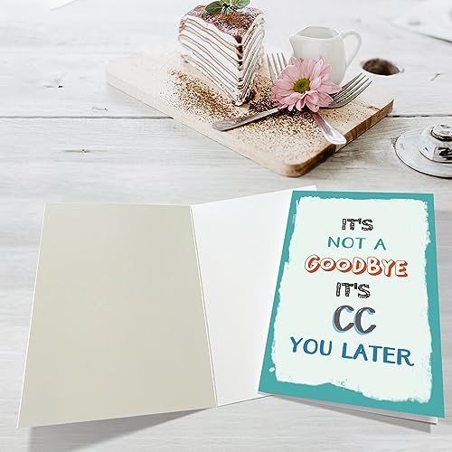 Obbyidk Punny Farewell Card - Hilarious Retirement & Going Away Card for Coworker, Boss, Work Friend and More - Image 3