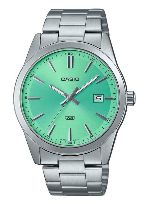 Casio Enticer Green Hue Dial Quartz Men's Watch | MTP-VD03D-3A2UDF